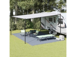 Vidaxl Tapete Para Barraca Azul E Cinza 600 X 250 Cm Polietileno