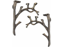 Suporte Triangular Para Prateleira, 2 Peças, Ferro Fundido, Para Parede