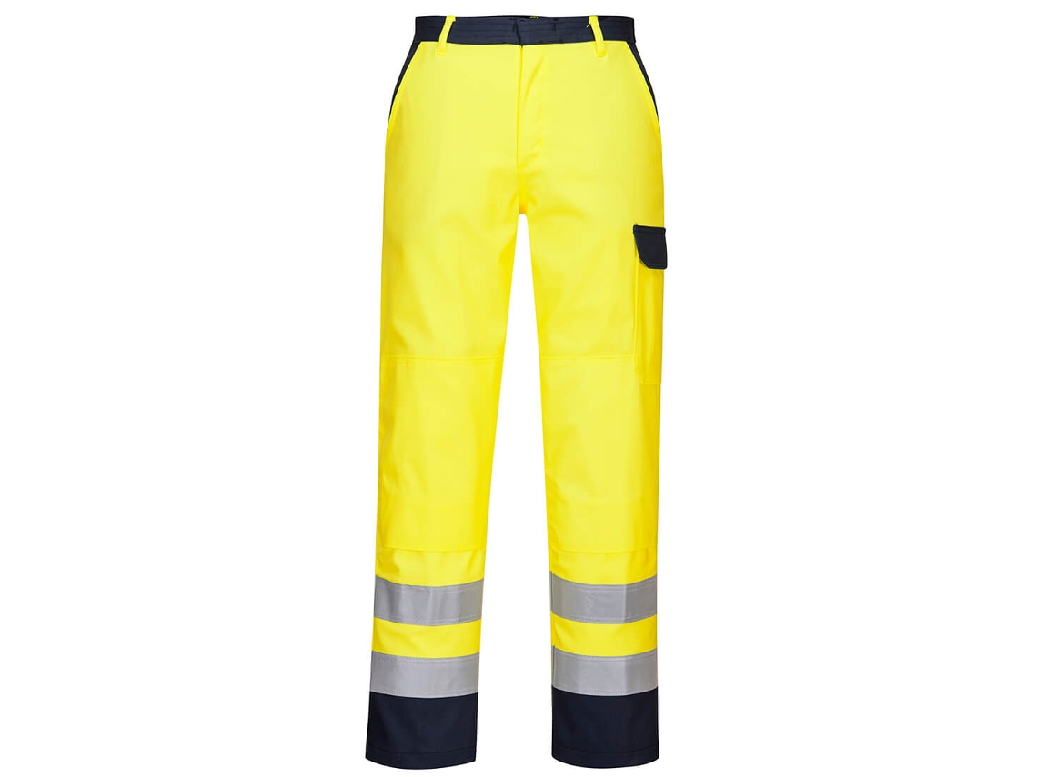 Calças Bizflame Work Hi-vis - Proteção E Conforto Amarelo / Xl