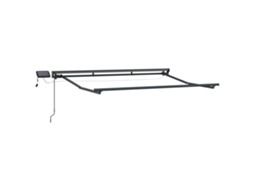Conjunto 1 Toldo Retrátil Vidaxl Antracite Alumínio (3 X 2 M)