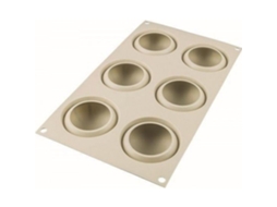 SILIKOMART Molde de Silicone 6 Mini Goccia Neure Cinza