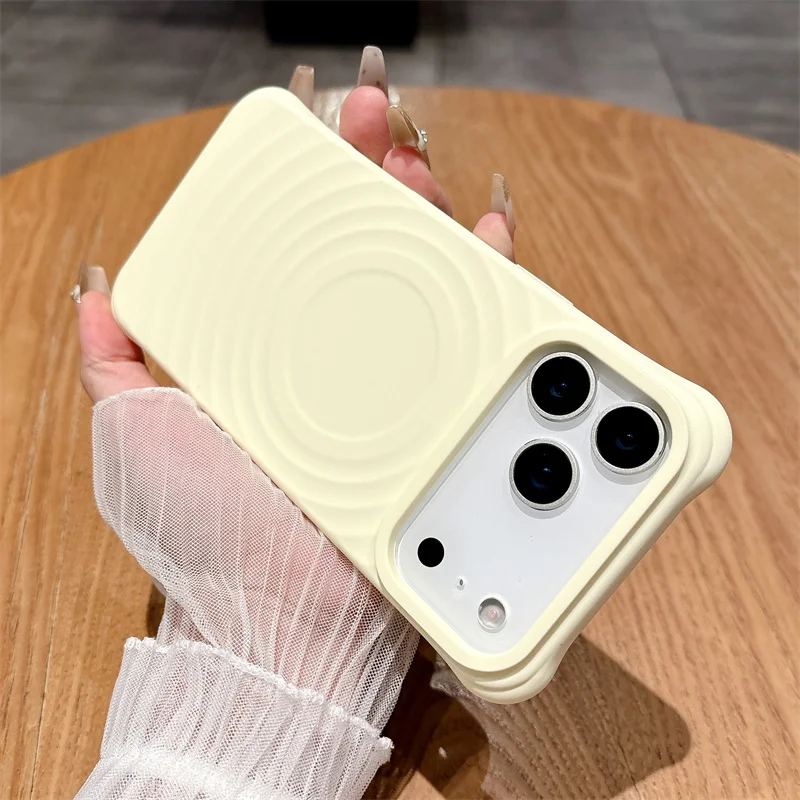(amarelo, Iphone 13 Pro) Capa Protetora Magnética De Silicone Líquido Para Carregamento, Resistente A Quedas E Com Toque Suave.