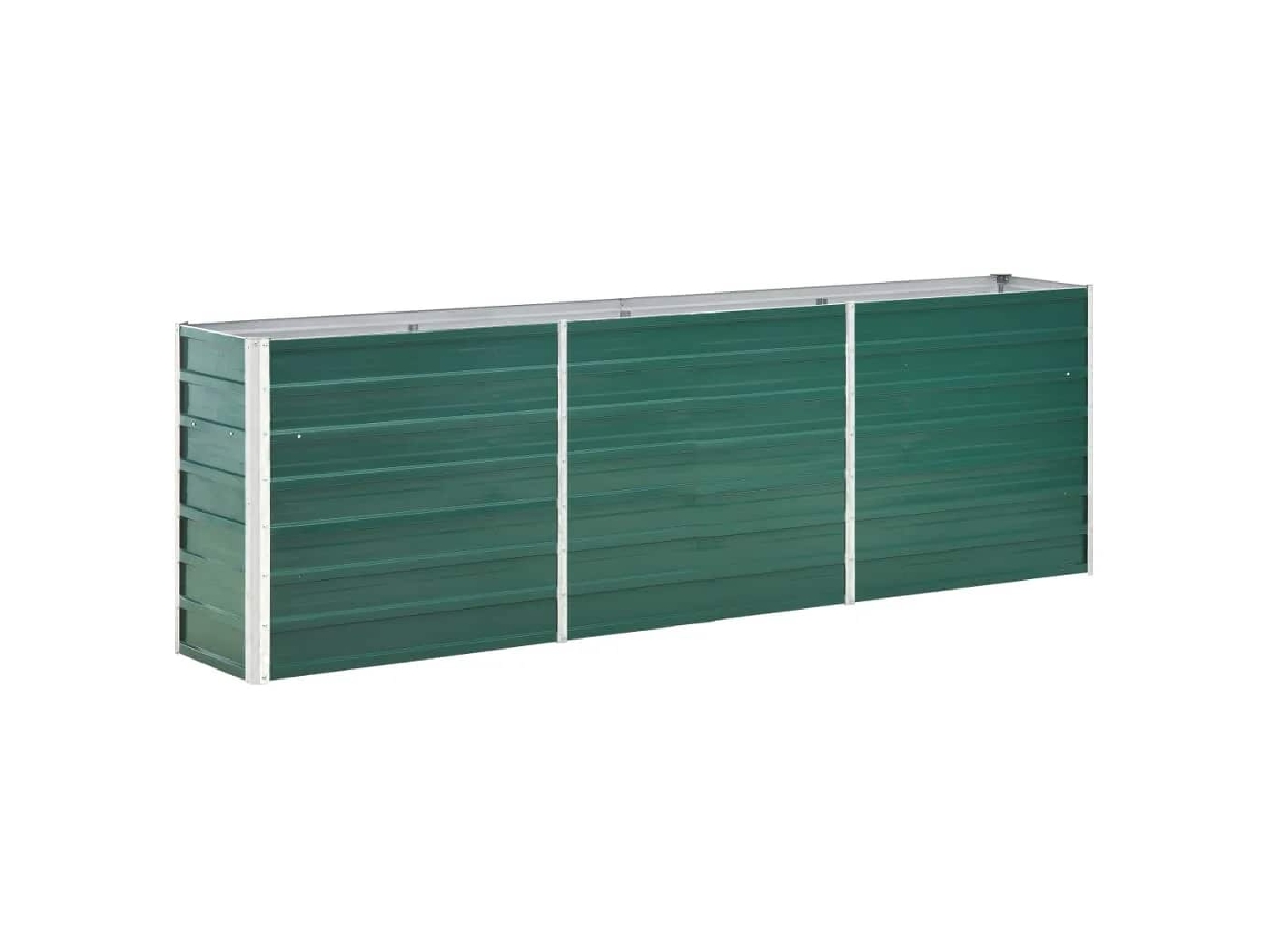 Raised Bed, Raised Beds Vidaxl Verde Aço (240 X 40 X 77 Cm)