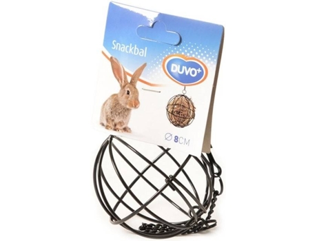 Bola para Snacks para Coelhos  (Preto - 8cm)