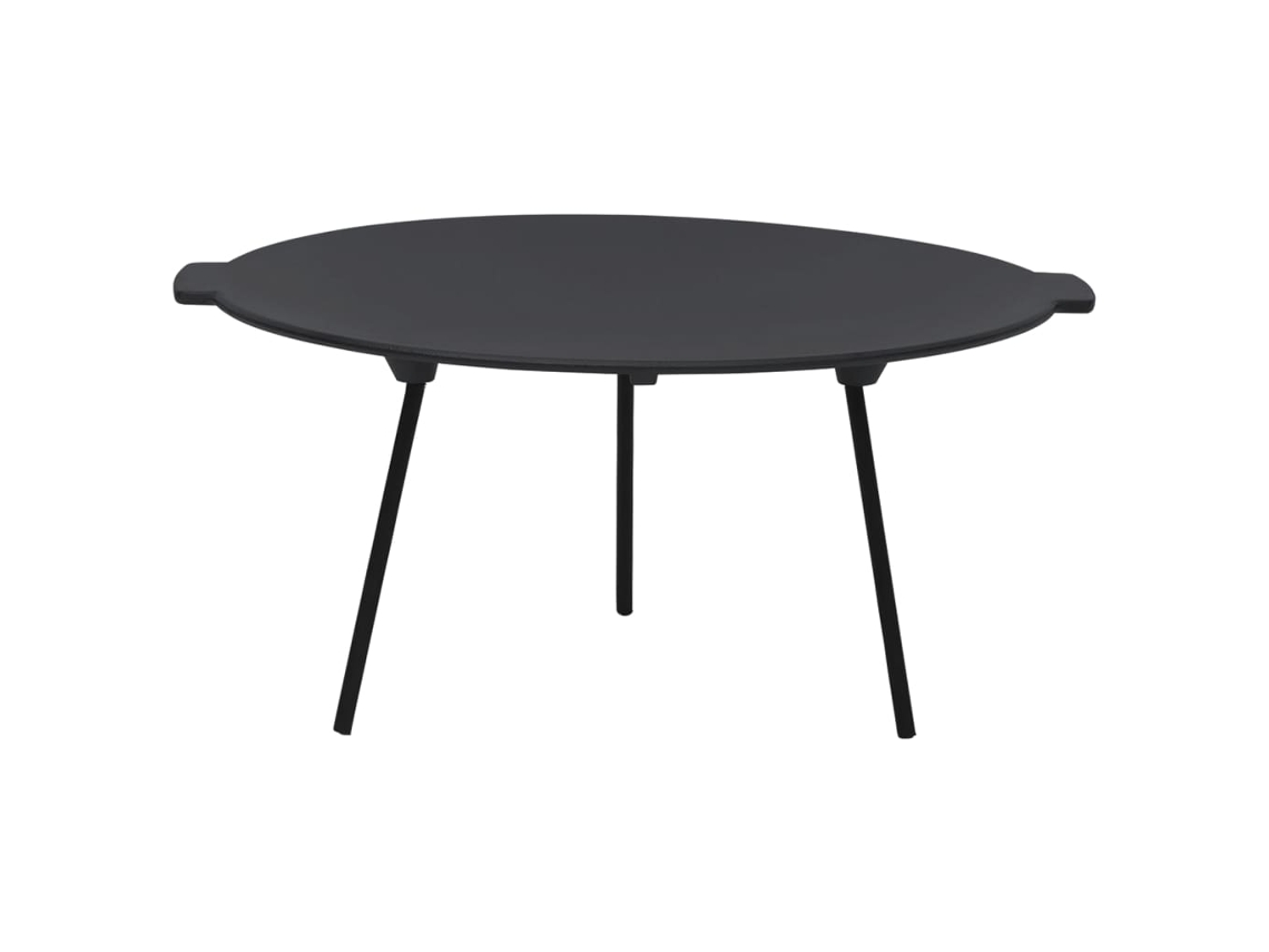 Placa de grelhar VIDAXL Preto Ferro (44 x 22.5 cm)