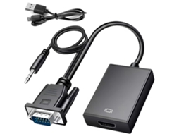 Conversor De Áudio E Vídeo De Alta Definição Vga Para Hdmi 1080p