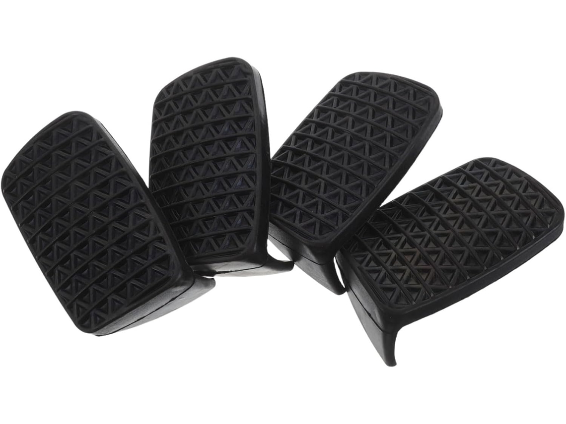 Conjunto De 4 Peças De Capas Antiderrapantes Em Couro Para Pedais De Carro.