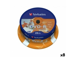 DVD-R VERBATIM 4,7 GB 16x (8 Unidades)