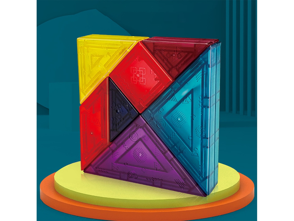 Primerox blocos de Construção Tangram Magnéticos para Crianças com Reconhecimento de Formas e Estimulação Intelectual