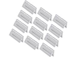 Conjunto De 12 Dobradiças Plástico Pequenas Com Fechamento Automático