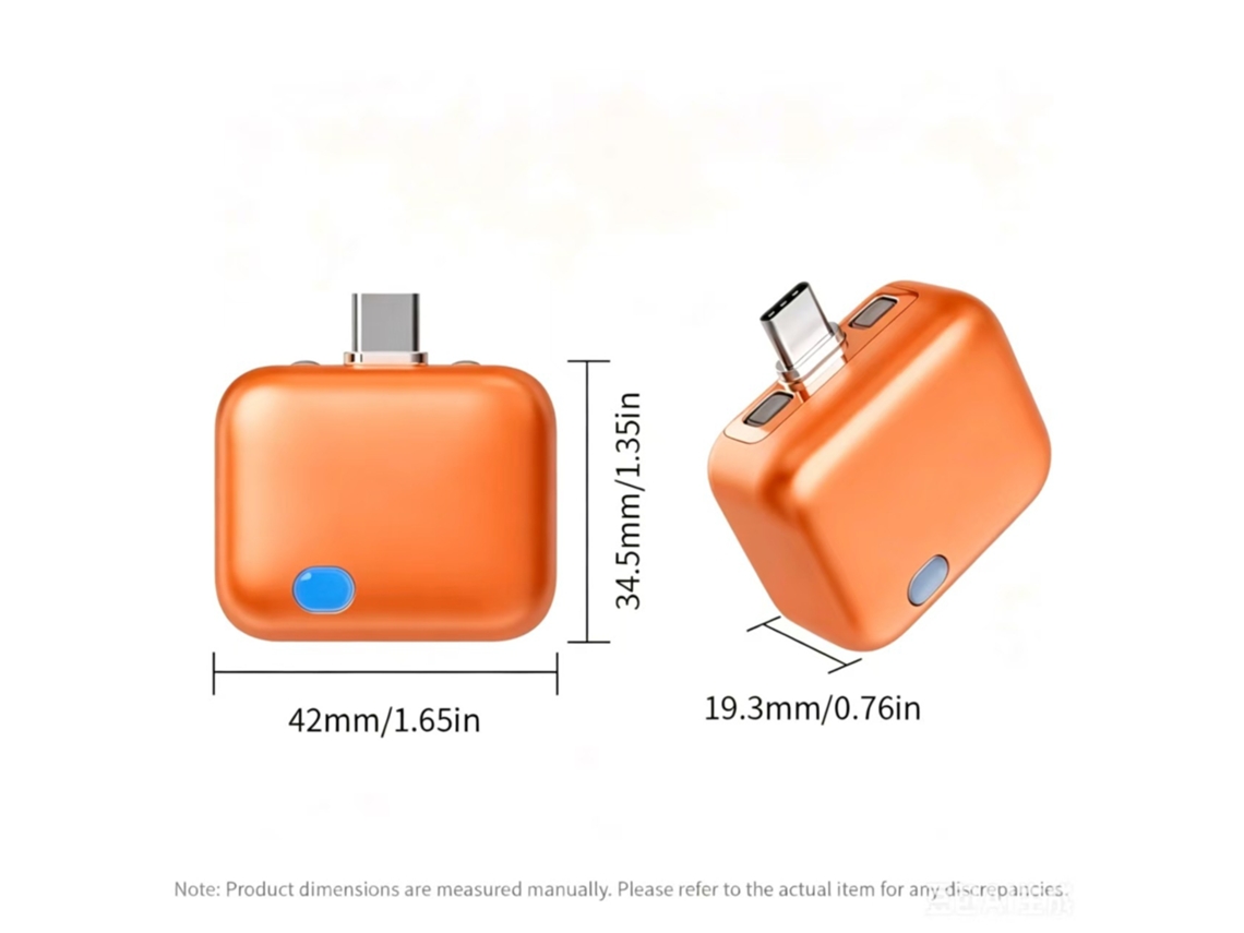 Divisor De Carga Rápida Com Usb-c, Compatível Com Todos Os Dispositivos Usb-c Laranja Panoona