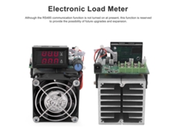 Medidor de Carga Eletrônica 100W/250W, 1-100V, Display LED, Bloqueio de Potência, Correção Automática | S/MARCA