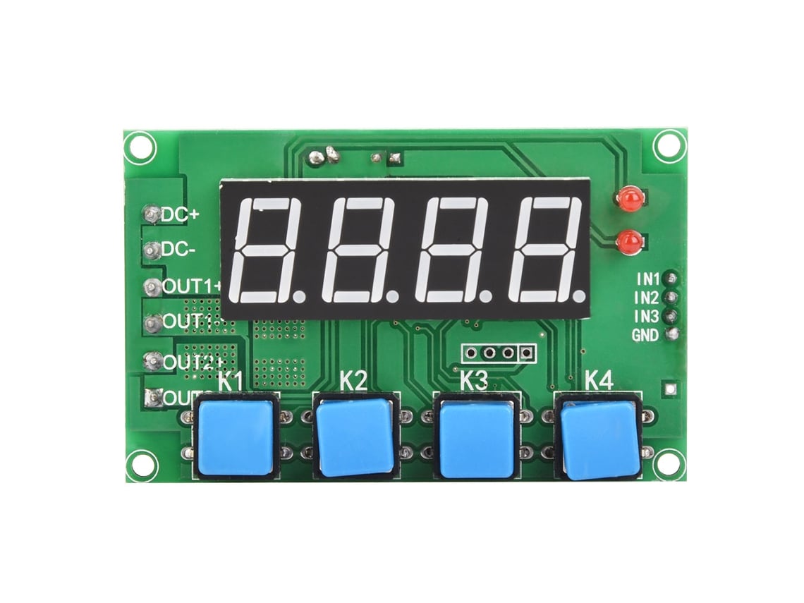 Módulo de Controle de Relé 2 Canais Programável com Timer de Atraso e Ciclo On/off