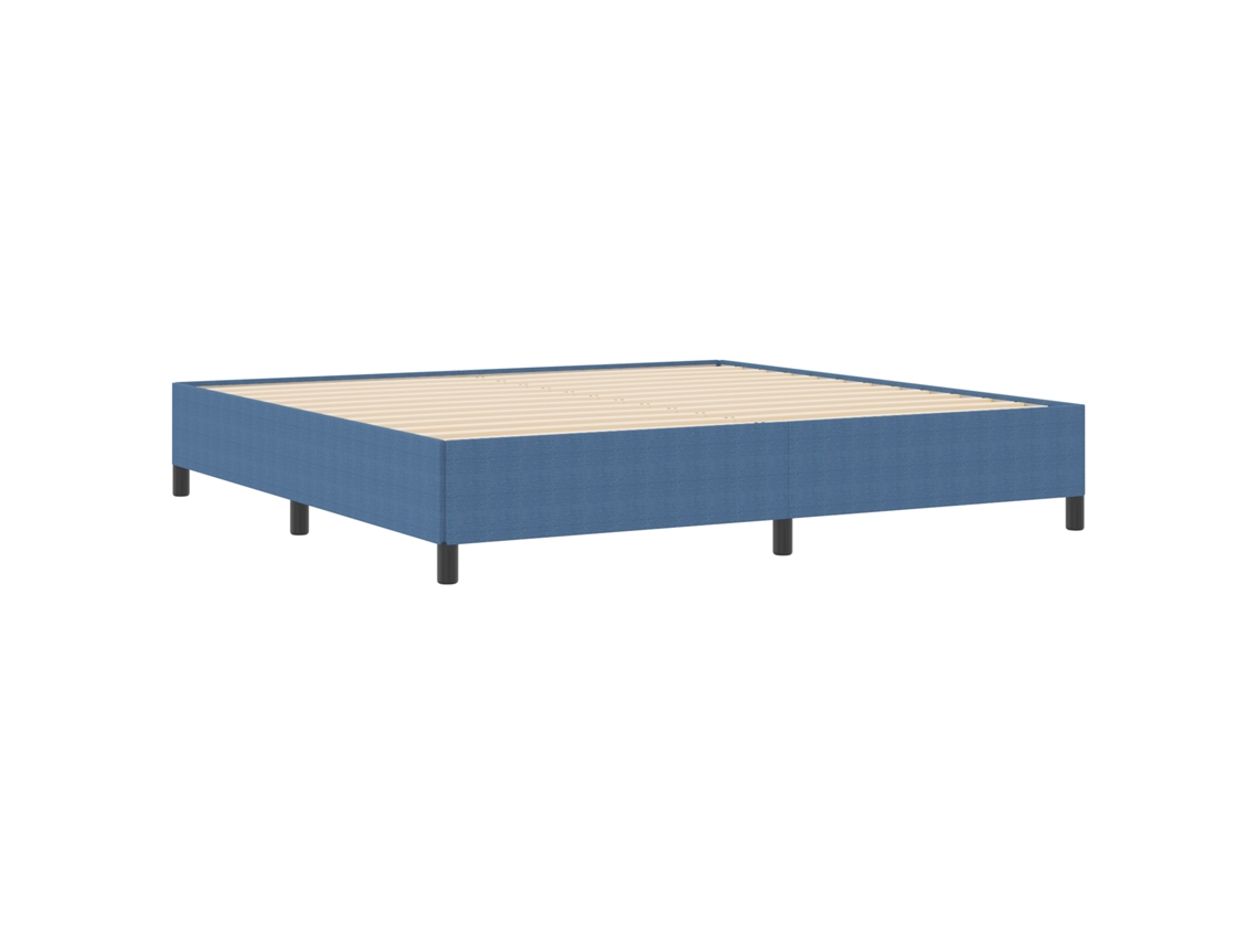 Conjunto 1 Cama Box Vidaxl Azul Cordão (200 X 200 Cm)