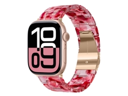 Bracelete Para Apple Watch 42/44/45/46/49mm Vermelho Rubi Cuich