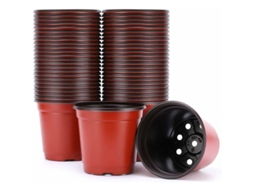 50 Unidades De Vasos De Plástico Redondos 8 Polegadas Suprimentos Para Viveiro
