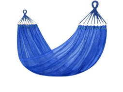 Hamac, Hamac De Camping Et Jardin Léger Et Frais Pour Intérieur/extérieur, Terrasse, La Sieste, 220 X 150 Cm, 250kg Capacité De Charge Bleu Zeuxo
