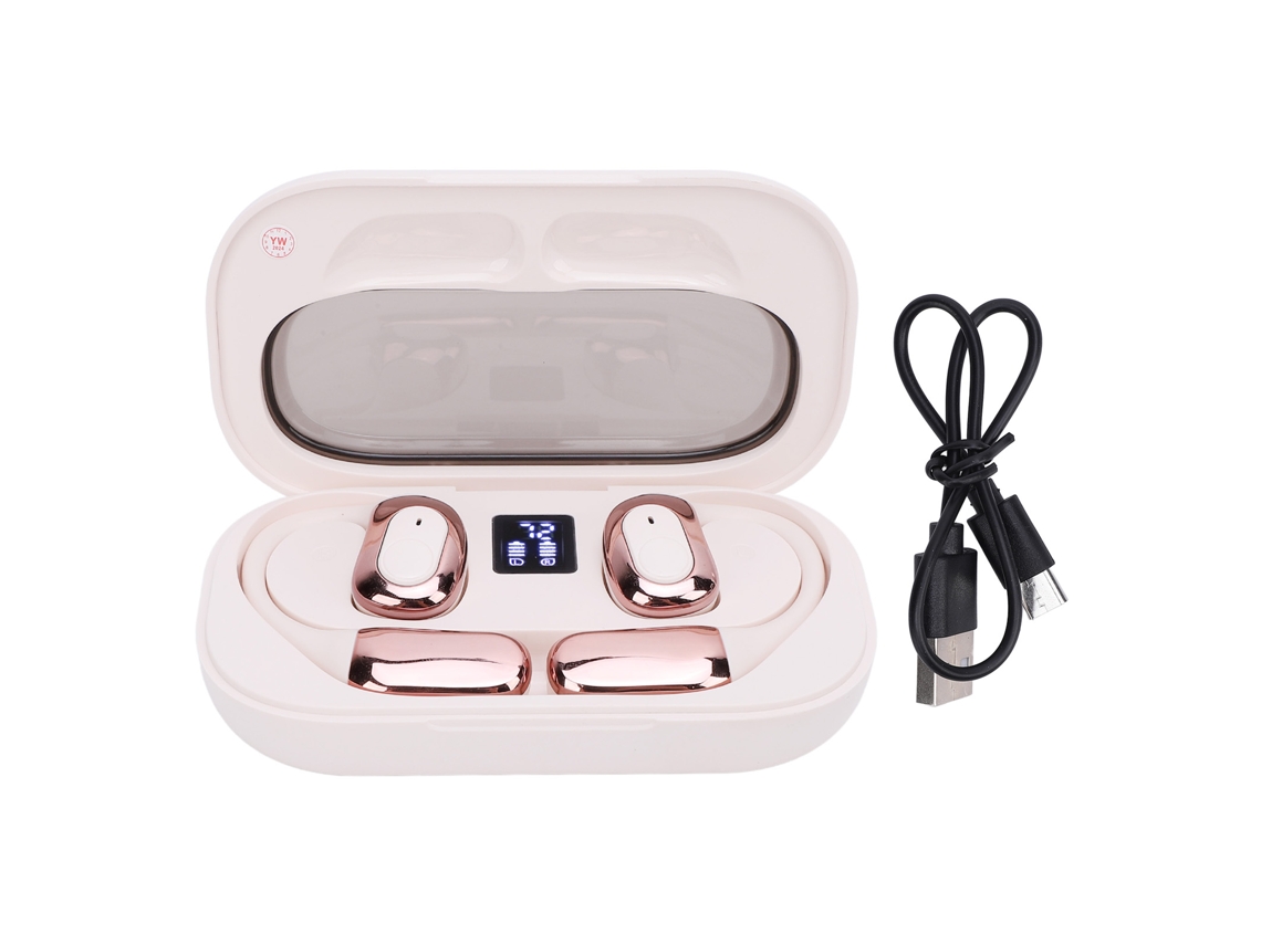Aetheria fones de Ouvido Tradutor 144 Idiomas Bluetooth 5.4 Sem Fio Clip On com App Branco