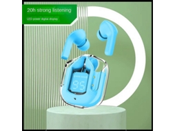 Auriculares Bluetooth True Wireless Earbuds With Enc Noise Canceling Translucent Earphones Blue