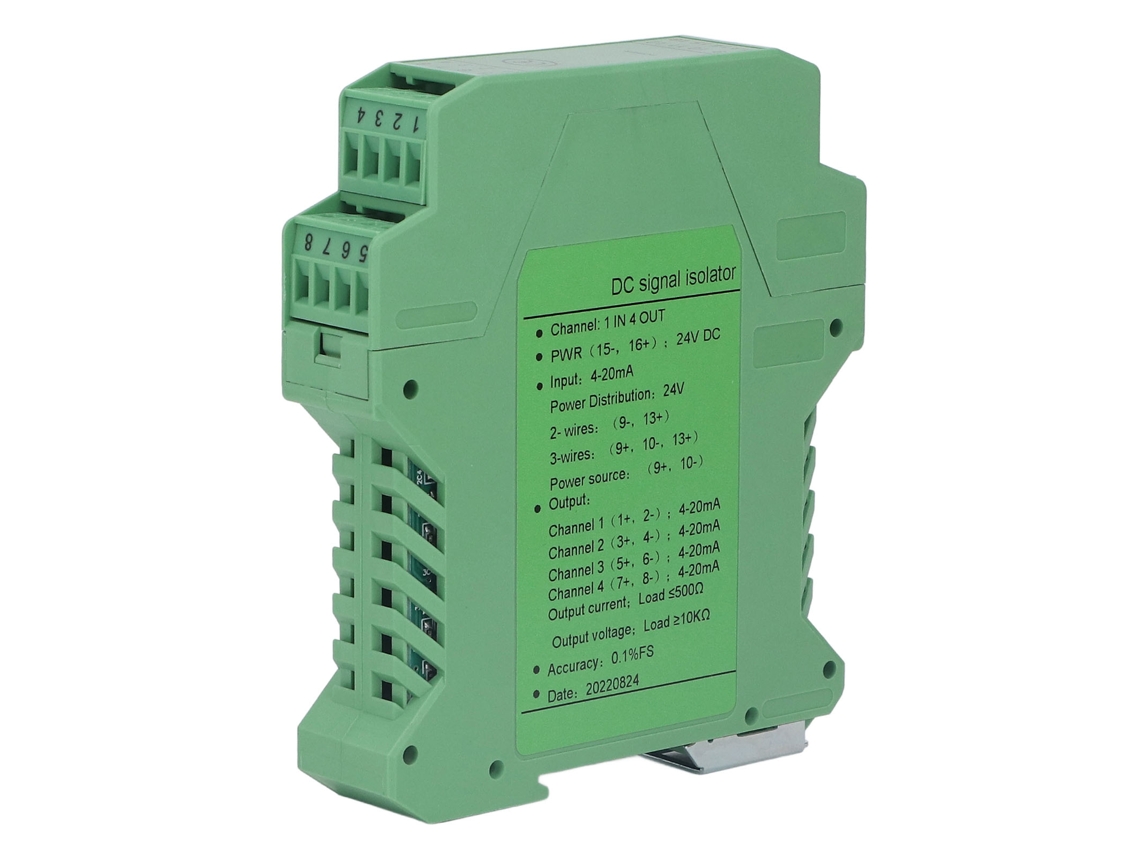 Laxiscreed Isolador De Sinal De Corrente Dc Com 1 Entrada E 4 Saídas Para Plc