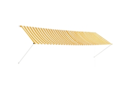 Awning, Awnings Vidaxl Amarelo Tecido (400 X 150 Cm)