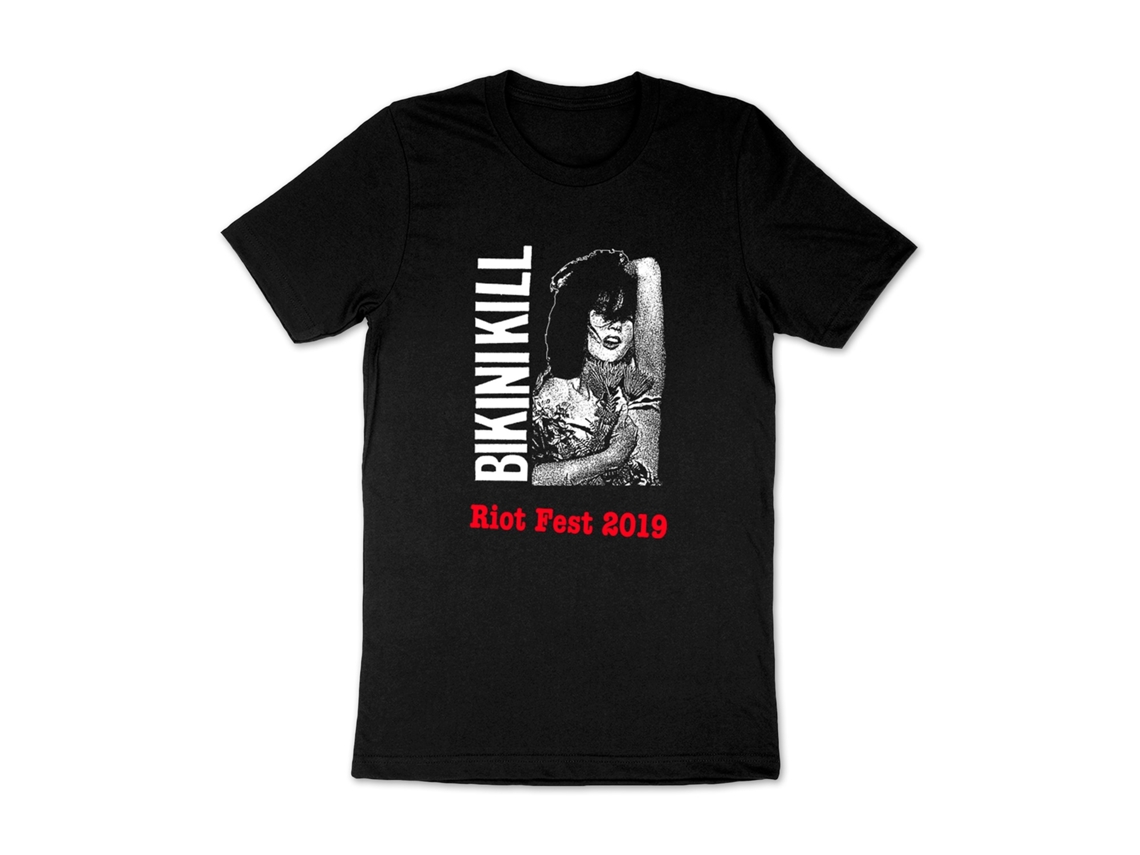 Camiseta Bikini Kill Riot Fest 2019 Tour ROCKINSTONE Unissex Adulto Mais Vendida Tamanho: XXL