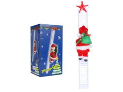 Boneco Papai Noel Elétrico Escalador Brinquedo Natal