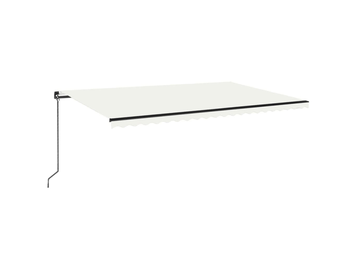 Toldo Retrátil Manual 500x350 Cm Cor Creme MAISON EXCLUSIVE