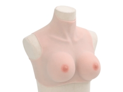 Vidaxl Peitoral De Silicone Caucasiano Copa E