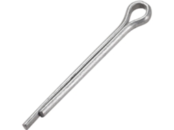 Pino de Segurança 4mm X 40mm , Aço Carbono, 2 Dentes, Prateado CHABERLU