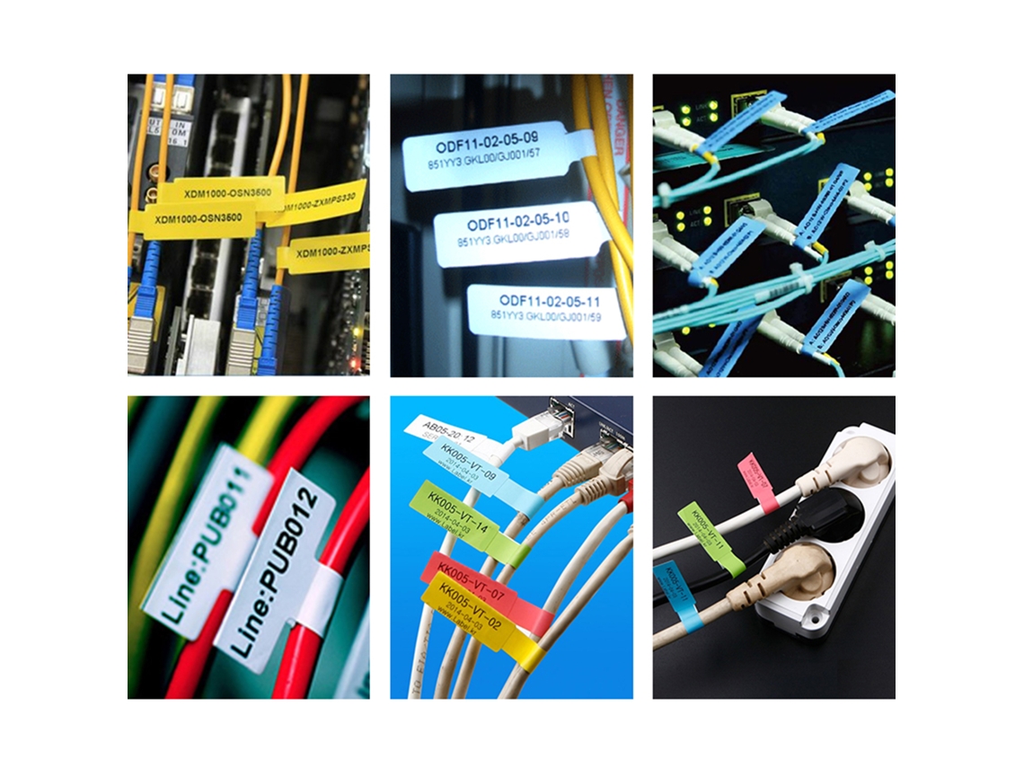 Etiqueta Térmica Autoadhesiva Resistente Para Cables De Impresora Dp23 25x38+40mm 100 Hojas