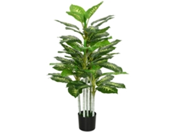 Planta Artificial Calathea (53 Folhas, 120cm, Vaso Cimento)