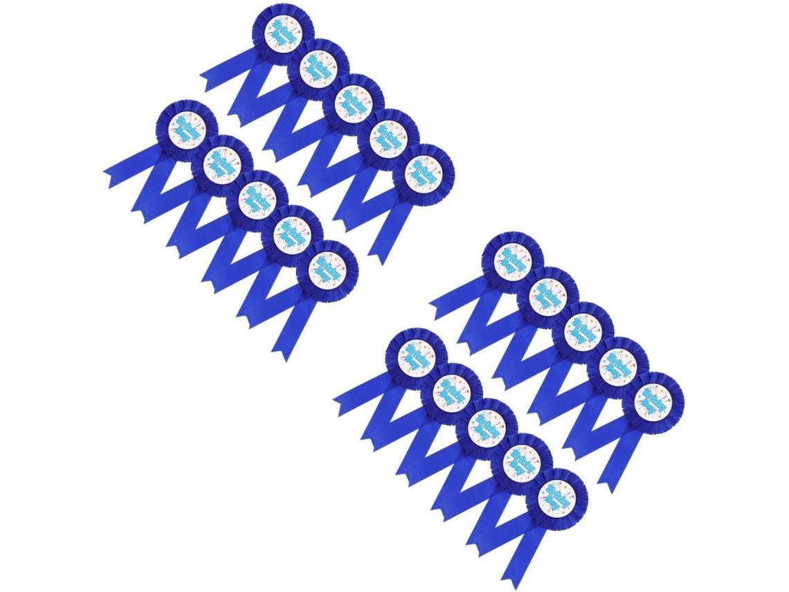 Broches De Aniversário Com Fita De Aniversário Atual
