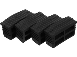 4 Capas Protetoras De Borracha Antiderrapantes 60x22 Para Pés De Escada