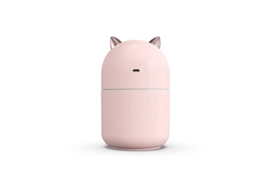 Umidificador Portátil 300ml Névoa Fria Luz Noturna Auto Desligamento Bestvite Rosa