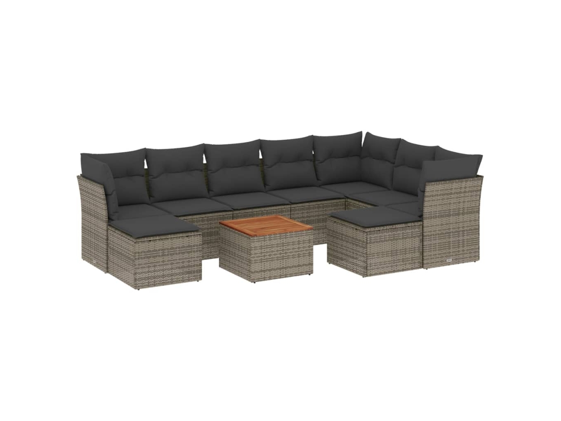 Garden Sofa Set, Garden Sofa Sets Vidaxl Cinzeto Rattan / Vime (n/a)