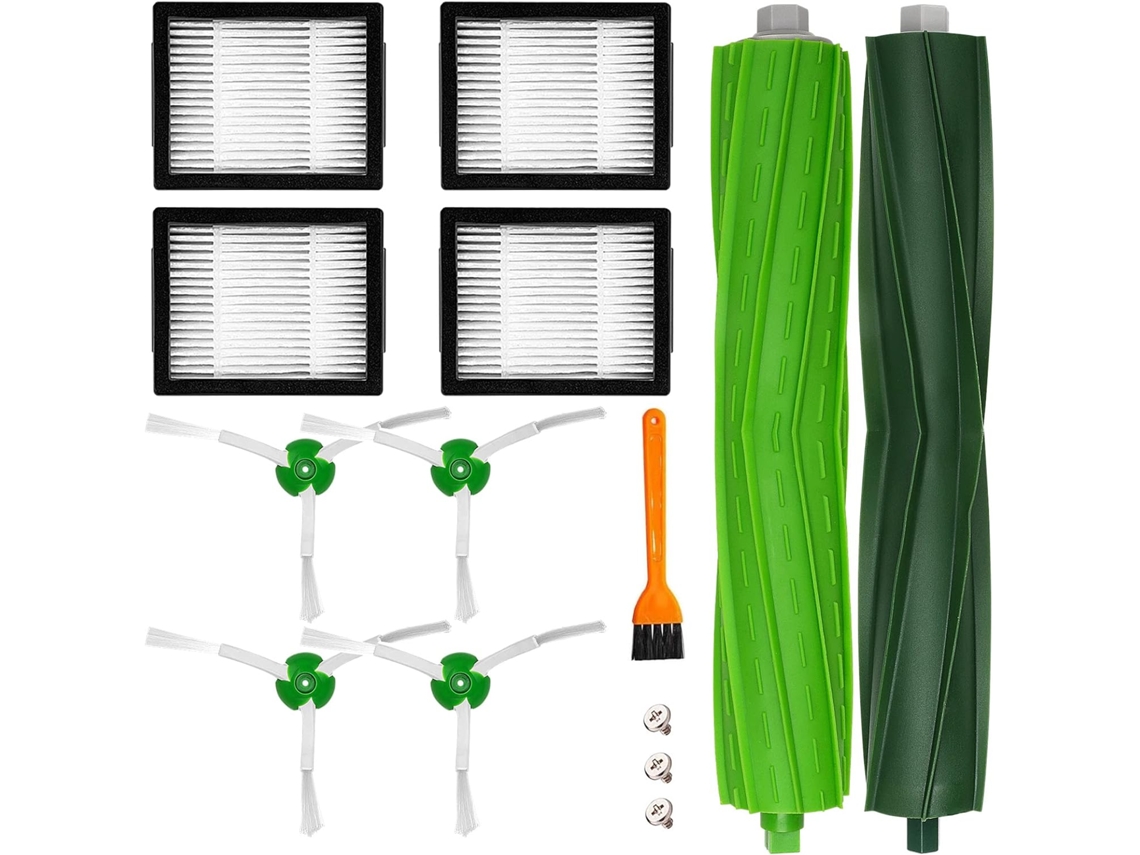 Escovas De Substituição Para Irobot Roomba Séries I, E J E3 E5 E6 E7 I7 I7+/i7 Plus J7 I6 I8 I3 I3+ I4 3150, Kit De Acessórios Para Filtro Lateral