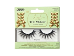 Cílios Postiços Kiss Empress Seda Artificial Preto Suave Conforto Diário