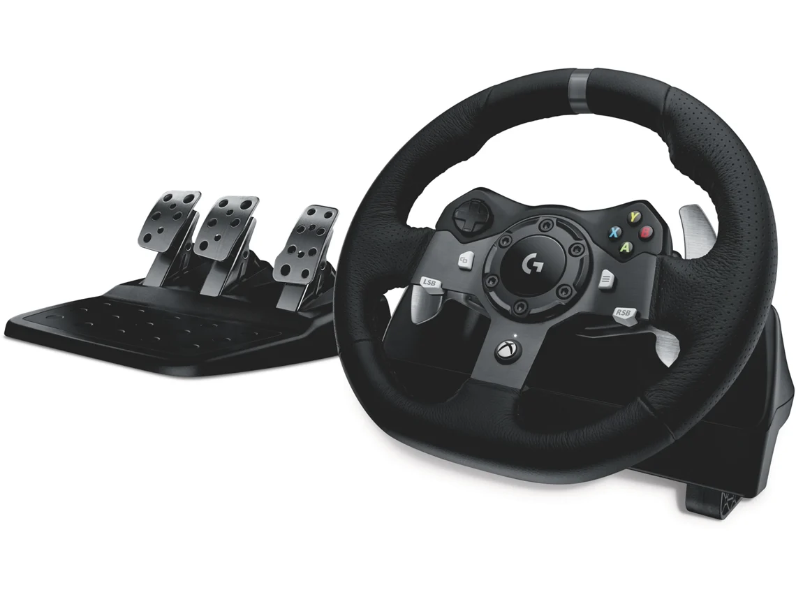 Volante + Pedais LOGITECH G920 (Xbox One - Preto)