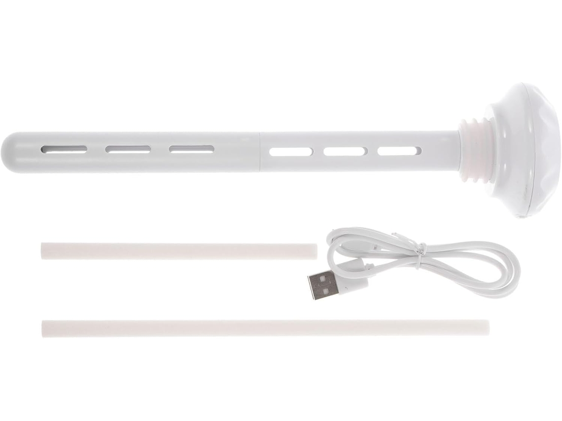 Umidificador Usb Em Formato De Bastão, Criativo Para Quarto E Escritório, Branco, Compacto Atóxico.