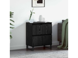 Vidaxl Buffet Carvalho Preto 60 X 35 X 70 Cm
