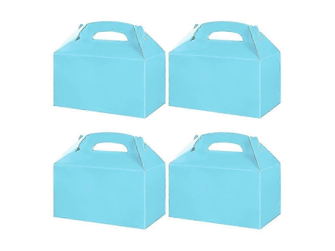 50 Caixas Brancas Para Lembrancinhas De Festa, Caixas De Doces Com Alça, Sacolas De Papel Para Biscoitos, Modelo Gable B Hengjian