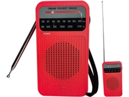 Rádio Portátil Am/fm, Recetor De Longo Alcance, Rádio Transistorizado Alimentado Por Bateria Com Altifalante E Auscultadores.