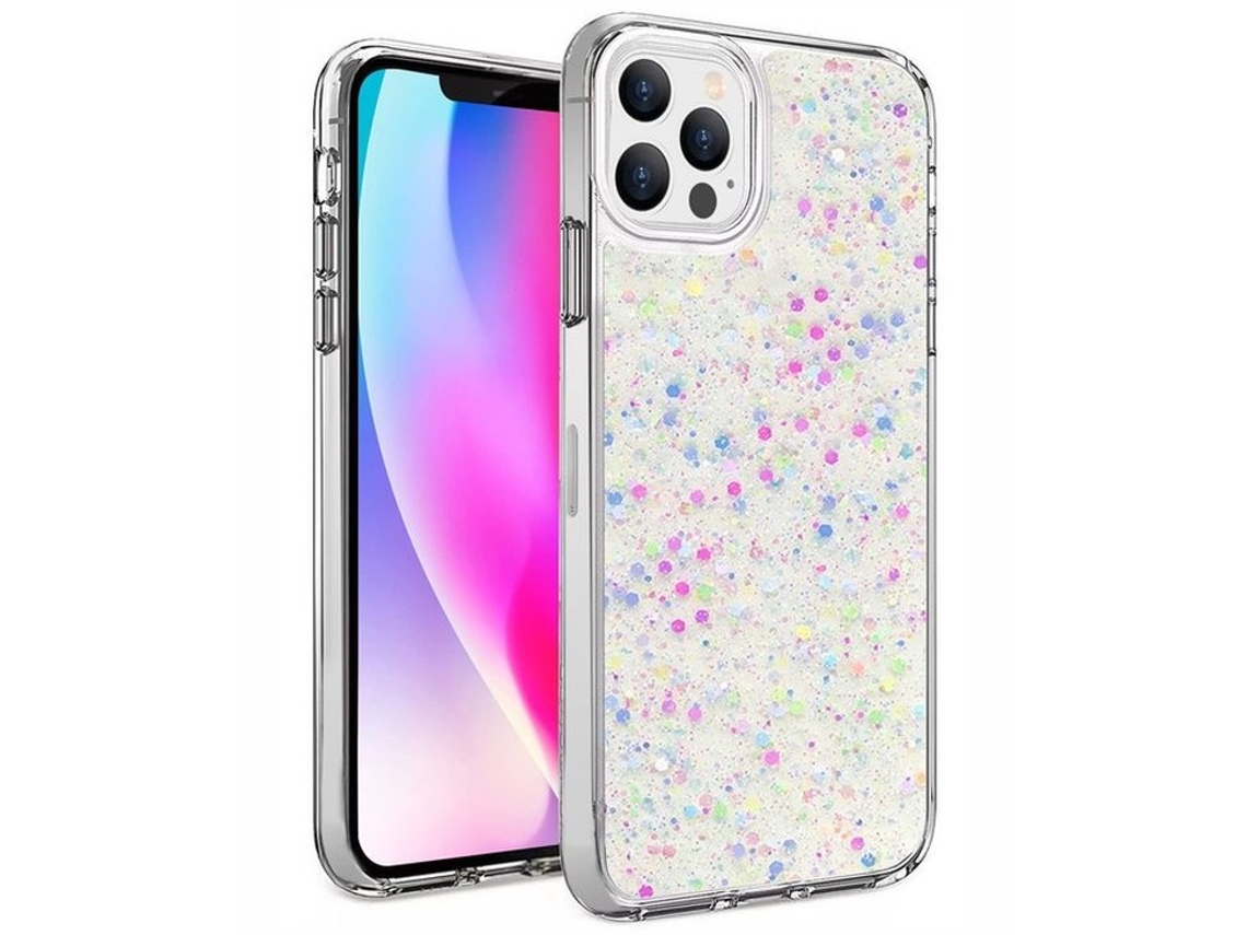 Capa De Proteção Para Iphone 12 Pro Max - Carcassa De Iluminação - Resistente A Choques - Resistente A Riscos - Rosa Brilhante - Parte Traseira Dura -