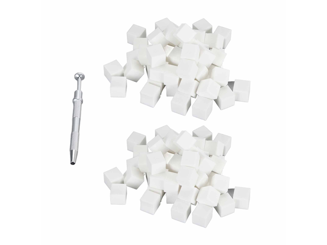 Kit De Pinça Para Unhas E Esponja Multifuncional Ferramenta De Coleta 4 Garra E Esponja Para Arte De Unhas