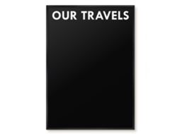 Magnetic Wall Board Our Travels For The Office Espelharte (70x100 Cm)