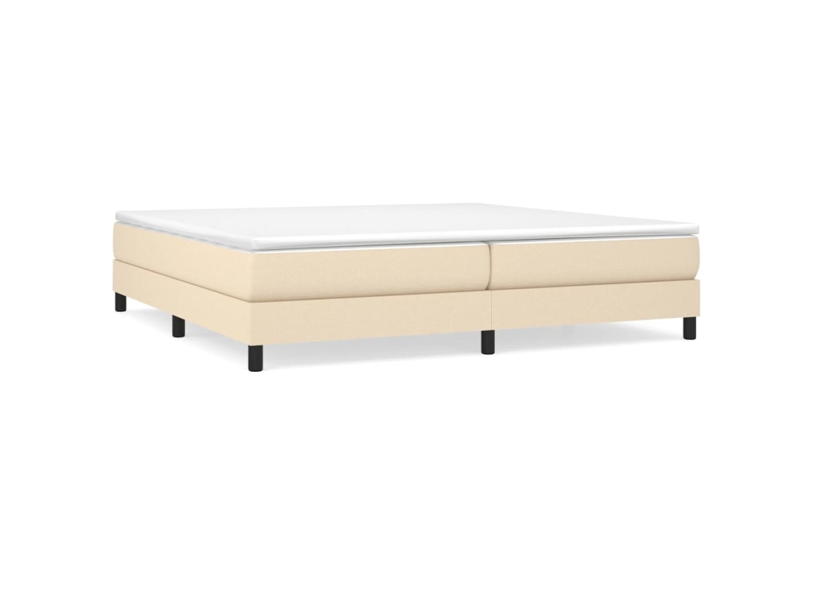 Box Spring Bed, Box Spring Beds Vidaxl Creme Tecido (200 X 200 Cm)