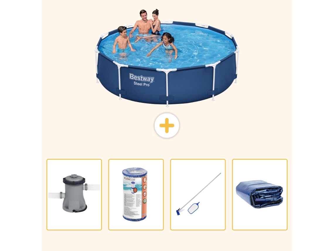 Bestway Piscina Bestway Steel Pro Redonda - 305x76 Cm - 5-peças S194