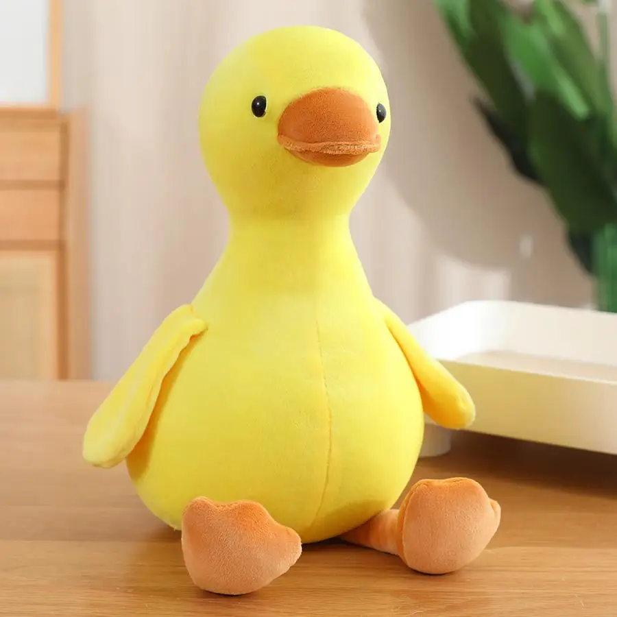 Brinquedo de Pelúcia Fofo, Almofada Macia em Formato de Animal MDUG (amarelo, 40 45 Cm)