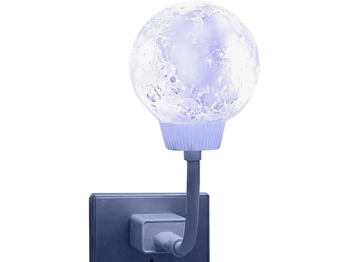 Luz Noturna Led em Formato Lua – Abajur Compacto e Programável para Mesa Cabeceira, Escrivaninha, Mesa de